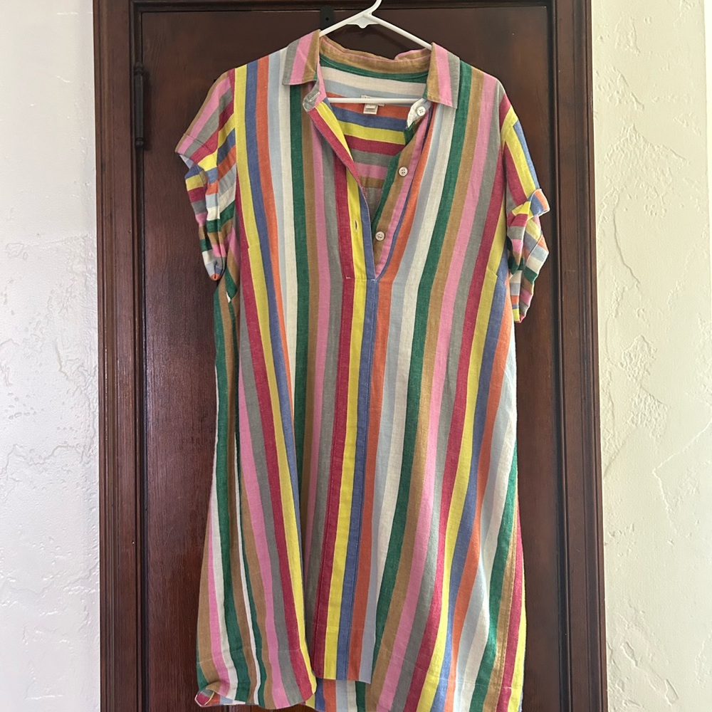 J. Crew Multicolor Striped Mini Dress